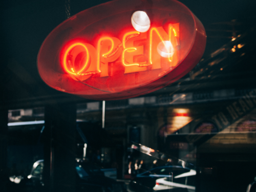 Neon open sign